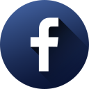 Circle,Facebook,High quality,Long shadow,Media,Social,Social media